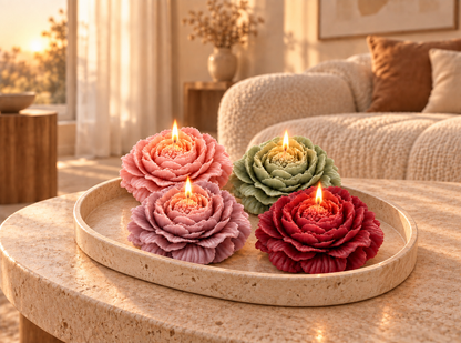 Peony Candle Mold