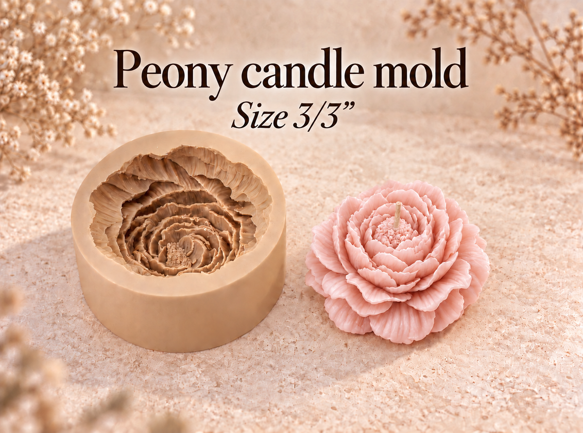 Peony Candle Mold