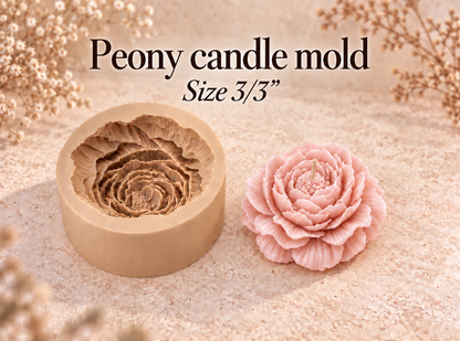 Peony Candle Mold
