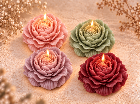 Peony Candle Mold
