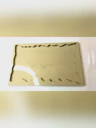 Irregular Edges Rectangular Tray Mold RT 01 9"/14"