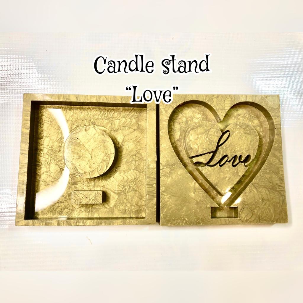 Heart Love Candle Stand Mold