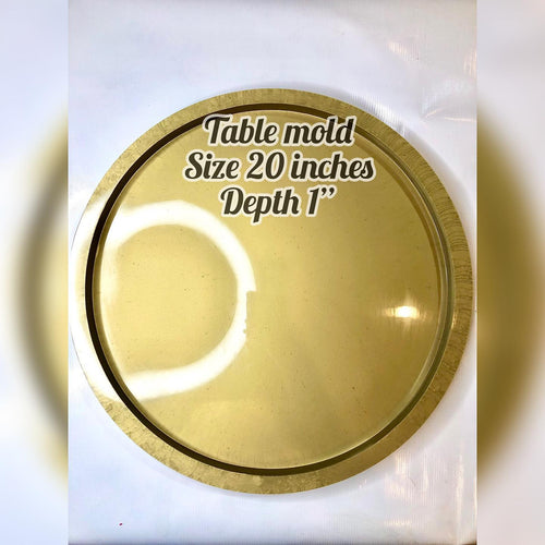 Plain Edges Round Tabletop Mold 01