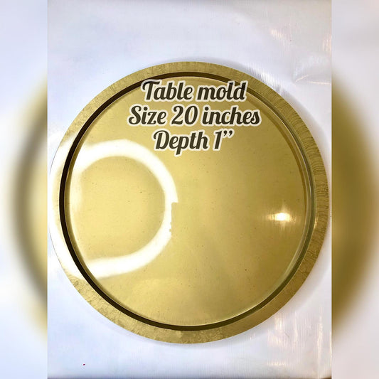Plain Edges Round Tabletop Mold 01