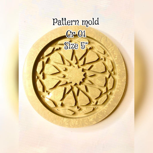 Islamic Pattern Round Mold  Cr 01