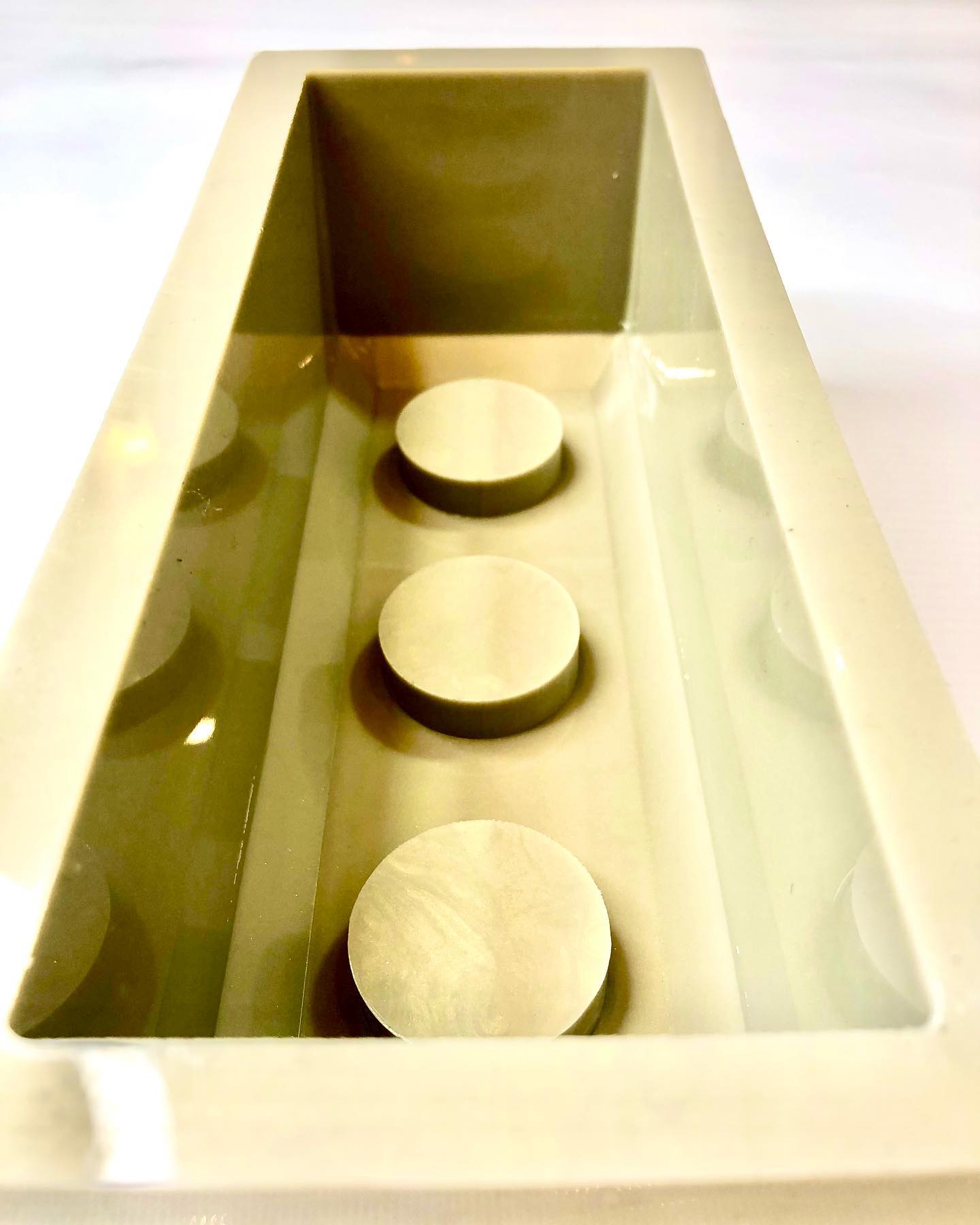 Candle Holder Rectangle Deep