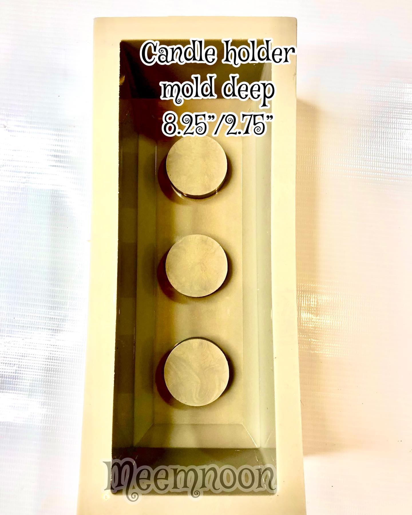 Candle Holder Rectangle Deep