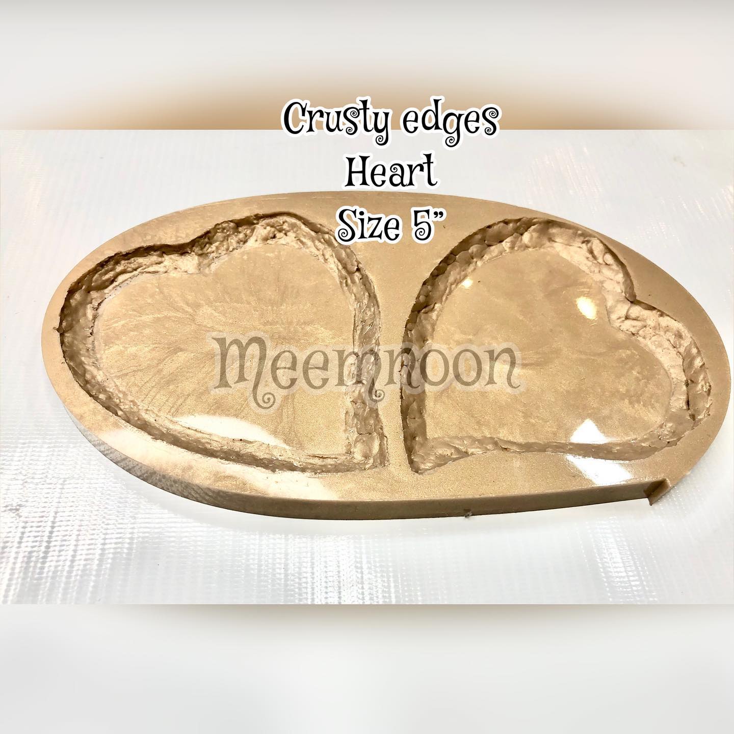 Crusty Edges Heart Coaster Mold