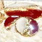 Resin Tray with coaster with coasters / 14"