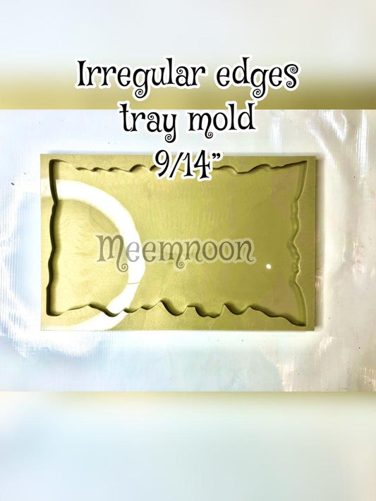 Irregular Edges Rectangular Tray Mold RT 01 9"/14"